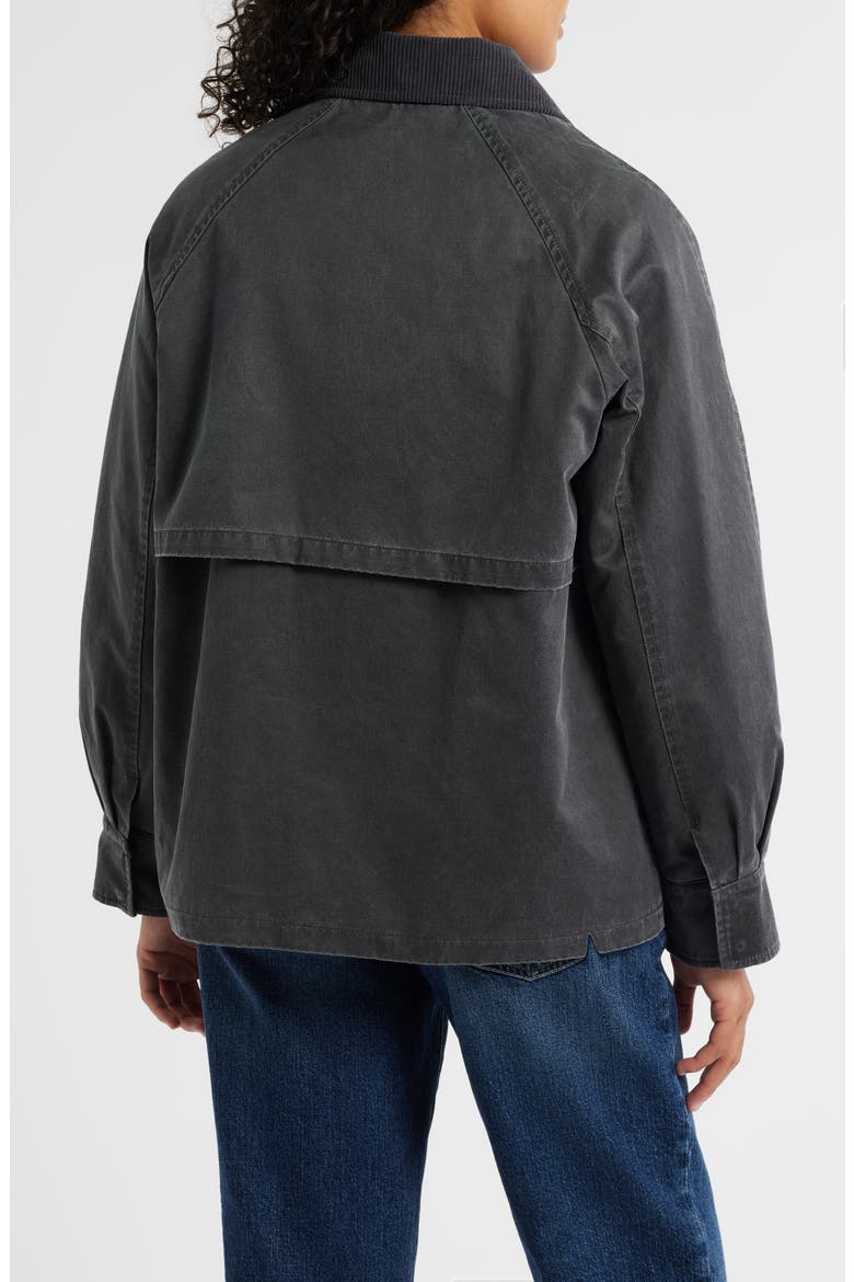 Missy Cotton Blend Barn Jacket, Alternate, color, GUNMETAL