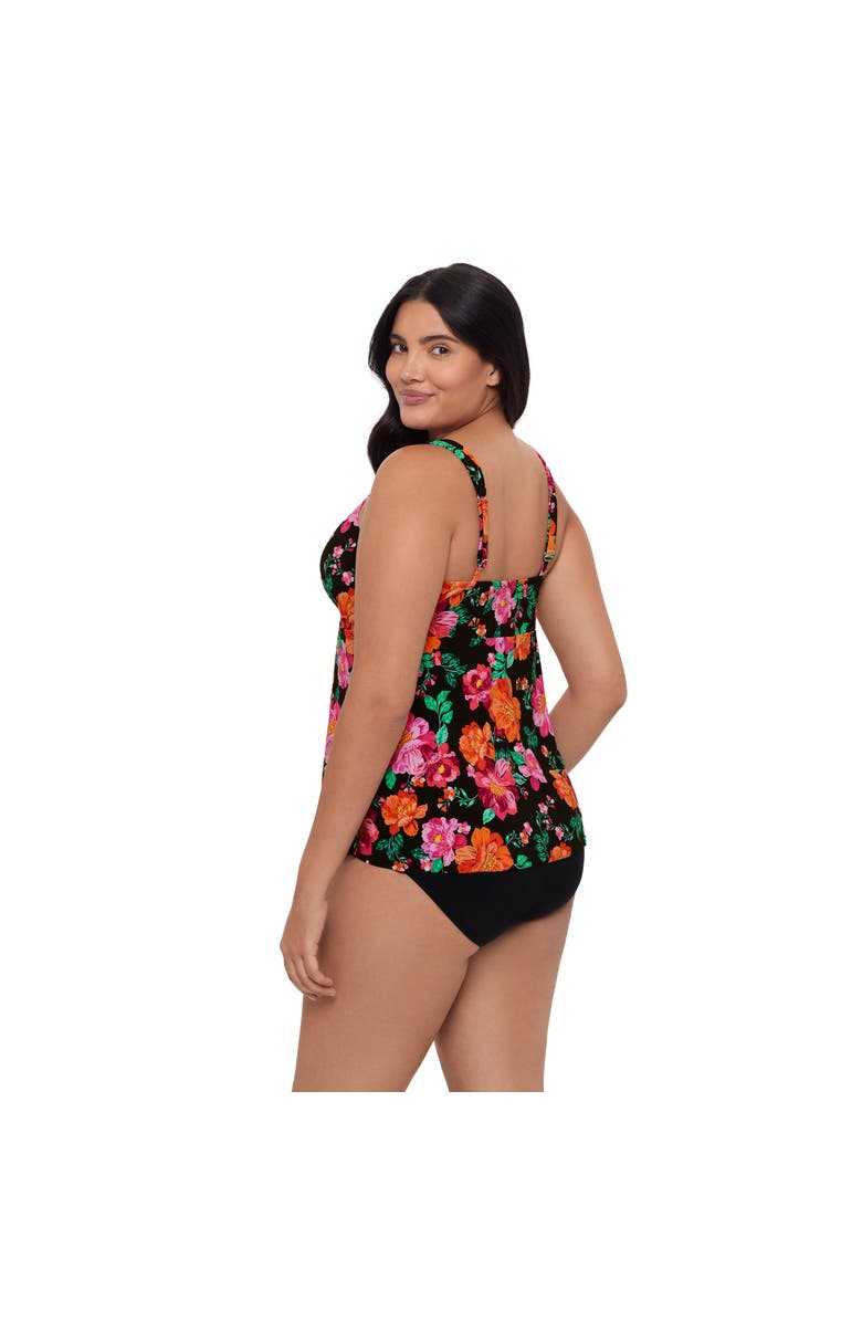 Trimshaper Lily V-Neckline Tankini Swimsuit Top, Alternate, color, Hothouse Garden