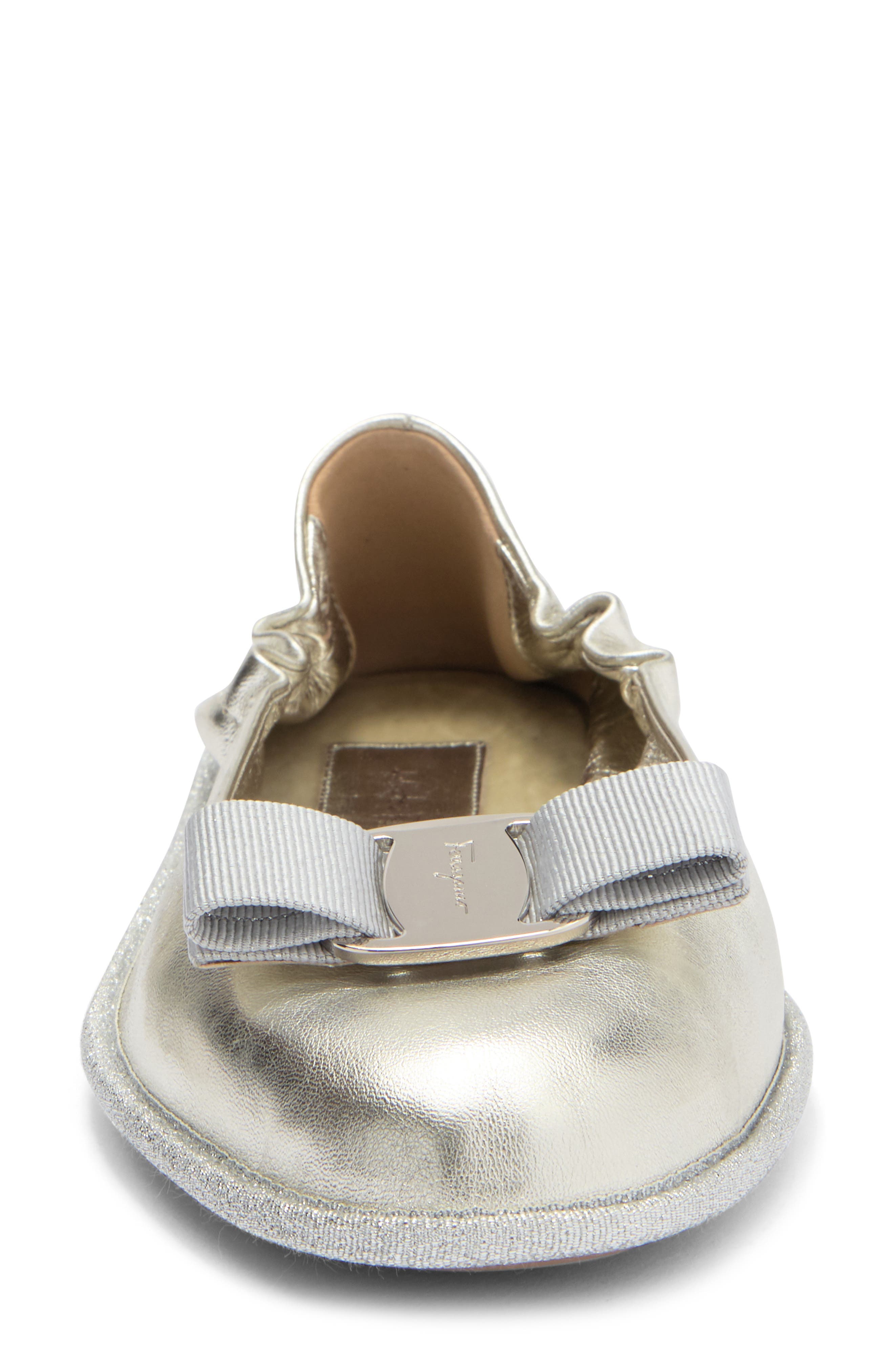 FERRAGAMO Varina Grosgrain Bow Flat, Alternate, color, 
