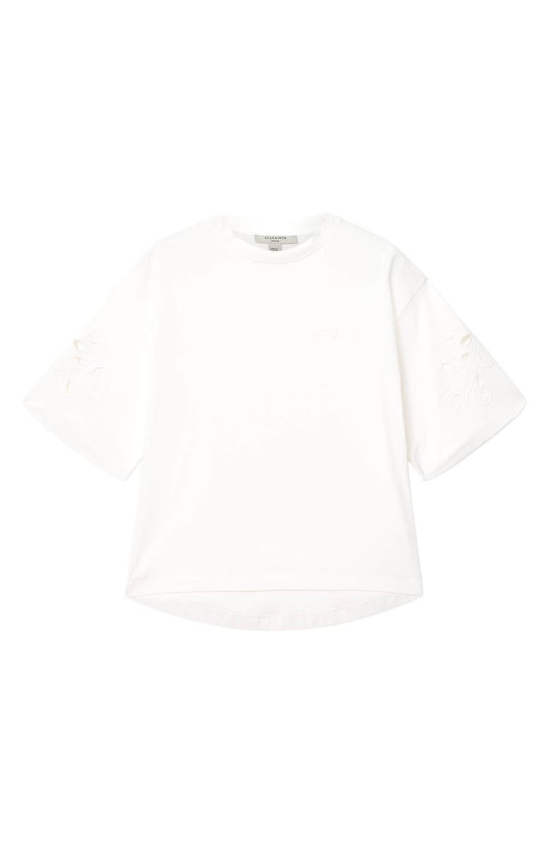 AllSaints Lola Amelie Oversize T-Shirt, Alternate, color, Optic White