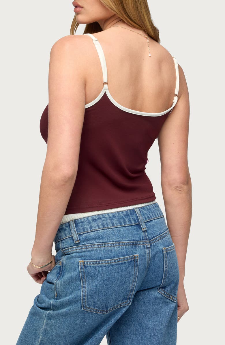 EDIKTED 76 Contrast Camisole, Alternate, color, 