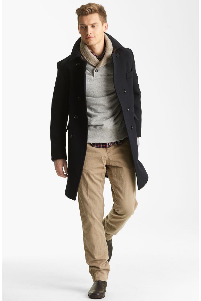 'Jackson' Shawl Collar Sweatshirt, Alternate, color, LIGHT GREY
