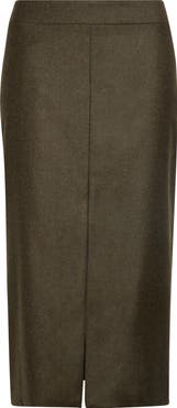 SASUPHI Wool & Cashmere Midi Skirt