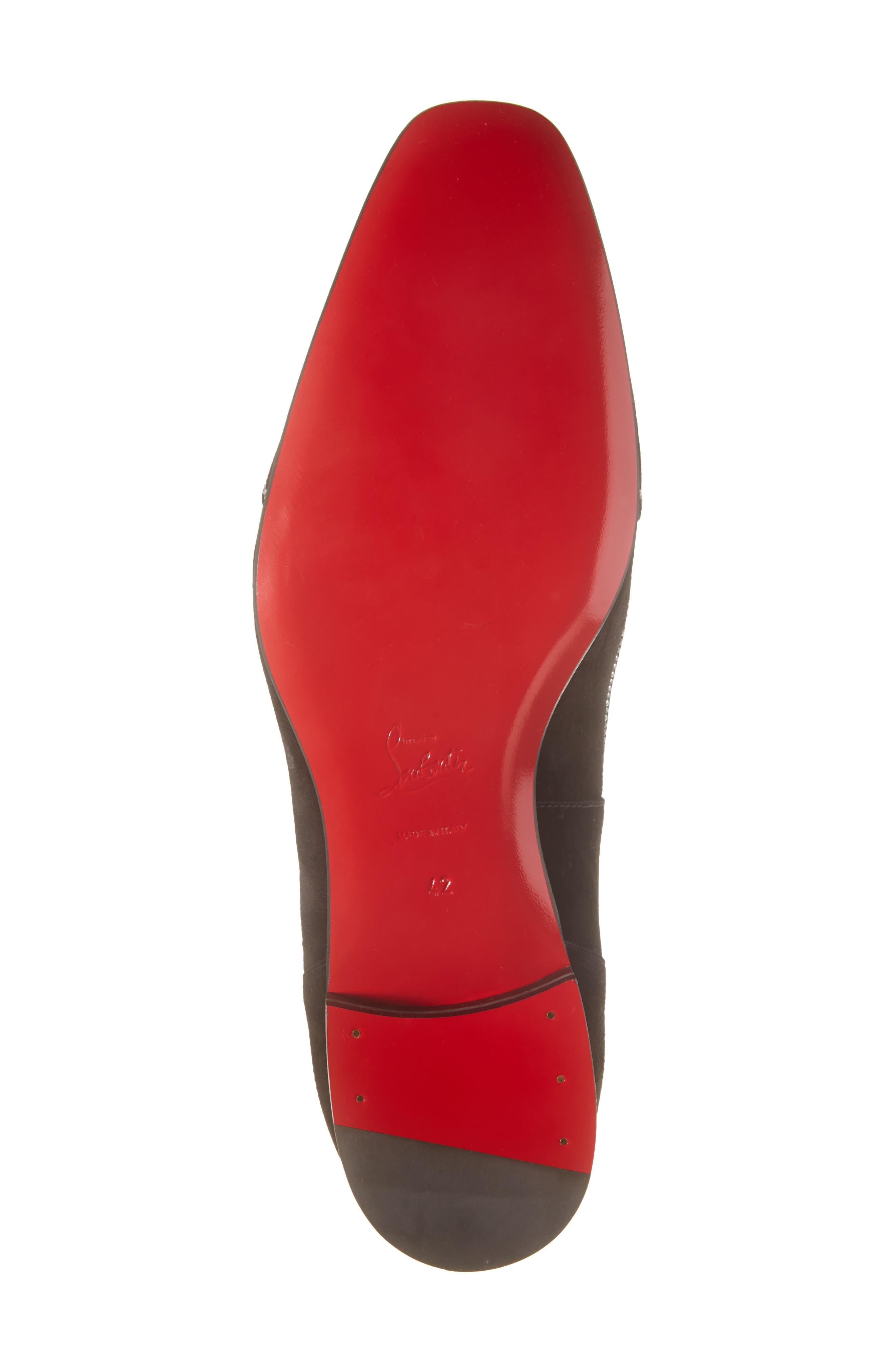 Christian Louboutin Dandysiago Embellished Loafer, Alternate, color, Black