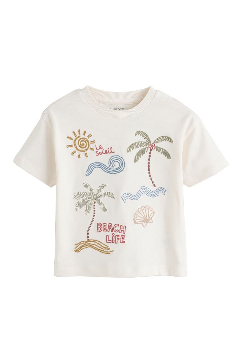 Kids' Le Soleil Embroidered T-Shirt, Main, color, NEUTRAL
