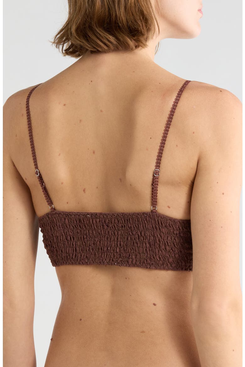 Rosie Longline Bralette, Alternate, color, BROWN