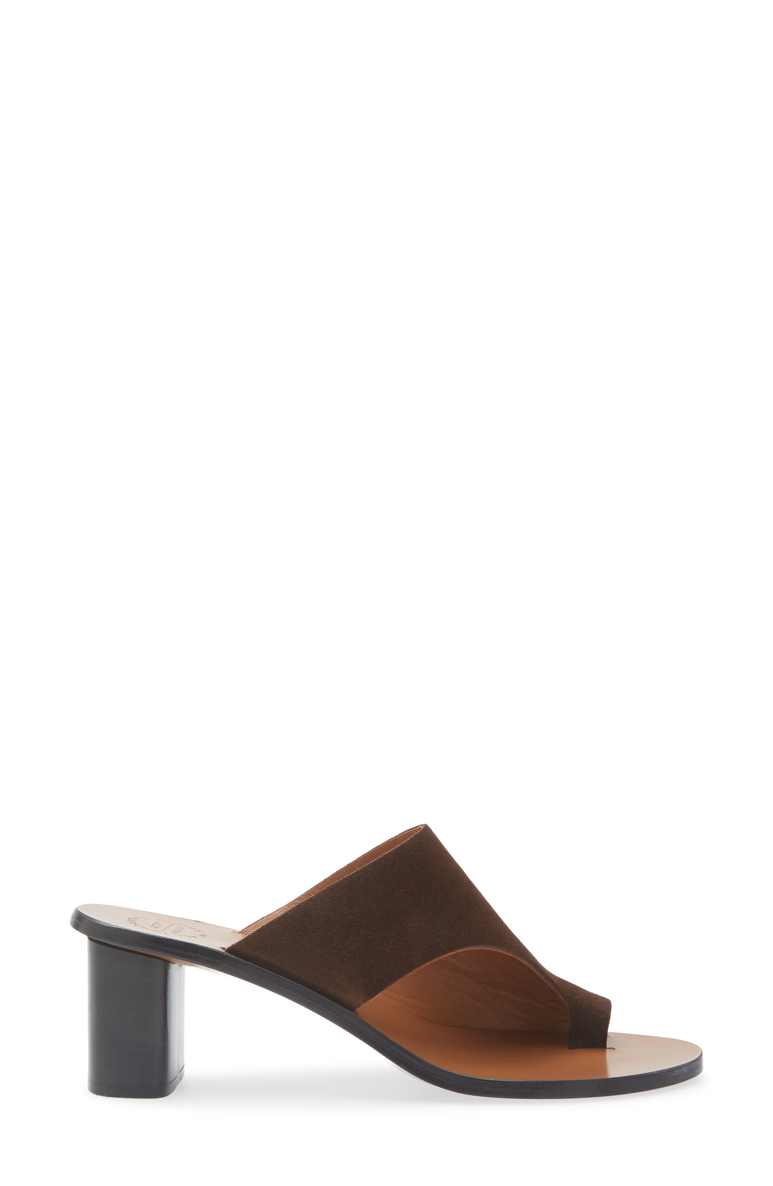 ATP ATELIER Rosate Toe Loop Sandal, Alternate, color, Walnut