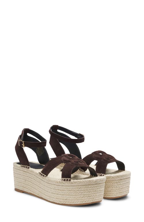 Hugo Boss Boss Machica Espadrille Platform Sandal In Brown