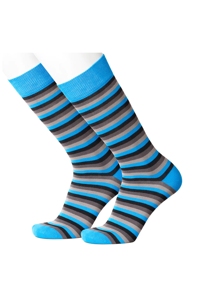 Capri River Men's Socks, Main, color, Capri River / Blue Stripes