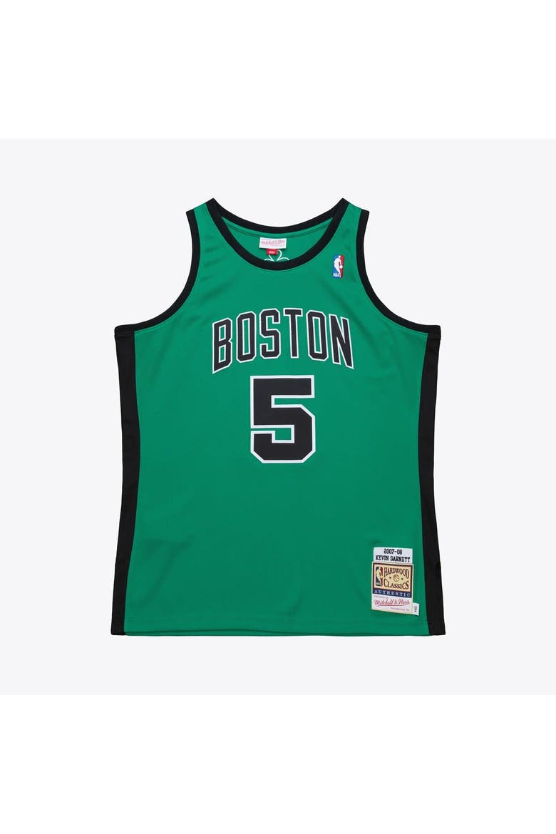 Men's Mitchell & Ness Kevin Garnett Kelly Green Boston Celtics 2007-08 Hardwood Classics Authentic Jersey, Main, color, Kelly Green