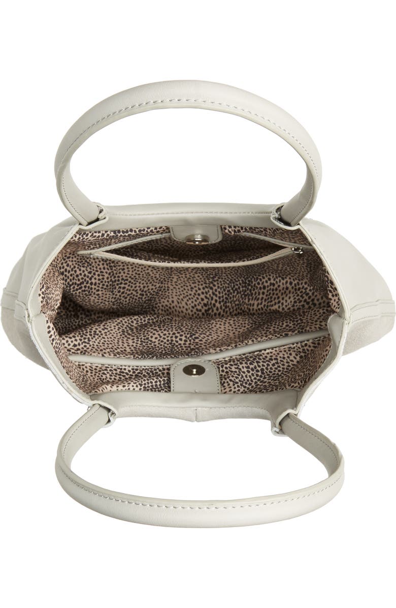 Sole Society Debdi Suede & Faux Leather Tote, Alternate, color,