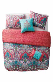 VCNY HOME Casa Re`al Reversible Damask 3-Piece Quilt Set - Full/Queen