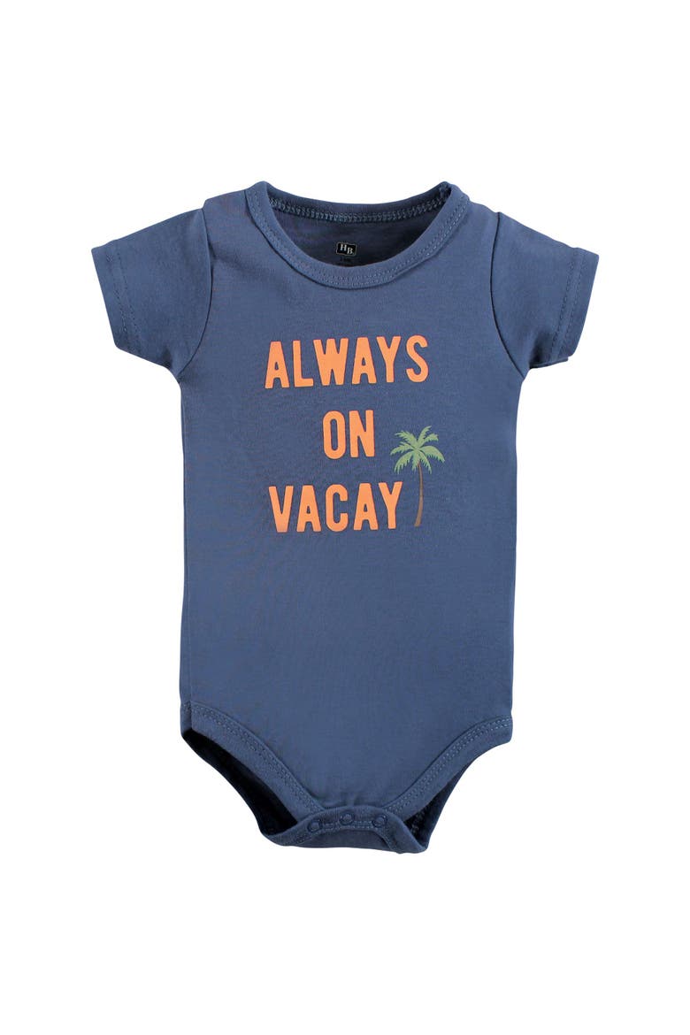 Little Gent's Soft Cotton Bodysuit, Shorts & Footwear 3pk (baby), Alternate, color, Vacay