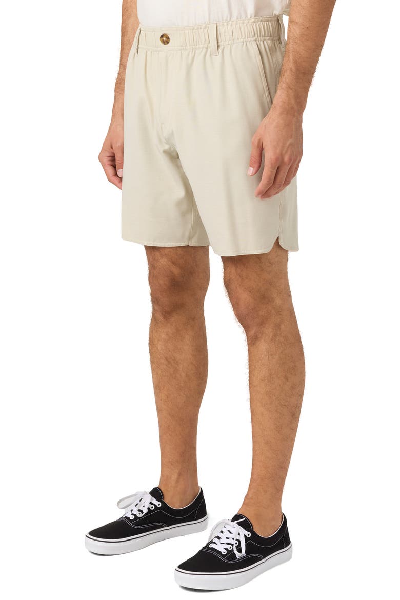 Reserve Light Check Water Repellent Bermuda Shorts, Alternate, color, LIGHT KHAKI
