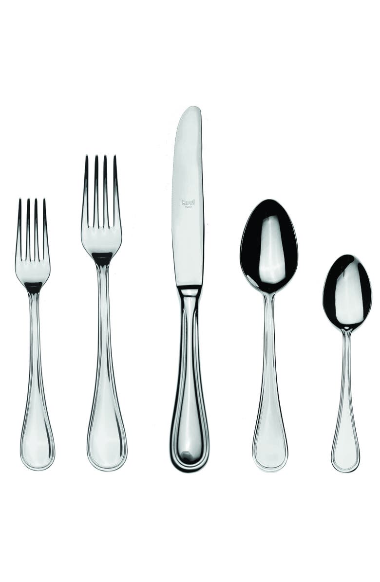 Mepra Boheme Flatware Set - 20 Pieces, Main, color, Silver