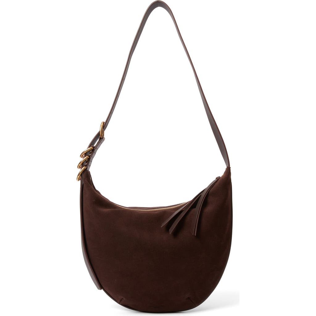 Rag & Bone Medium Mercer Suede Hobo Bag In Brown