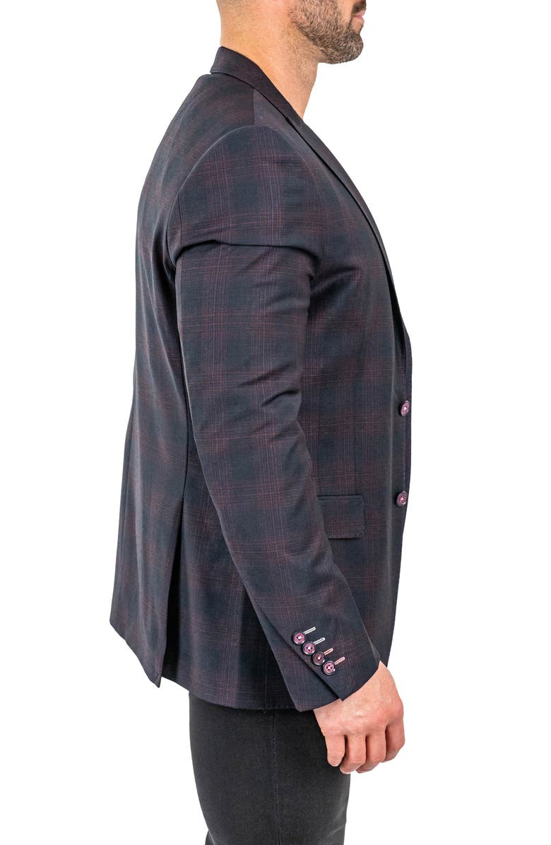 Descartes Plaid Wool Blend Blazer