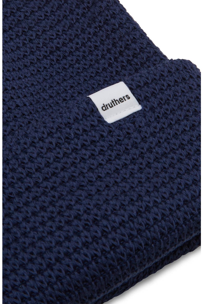 Organic Cotton Waffle Knit Beanie, Alternate, color, NAVY