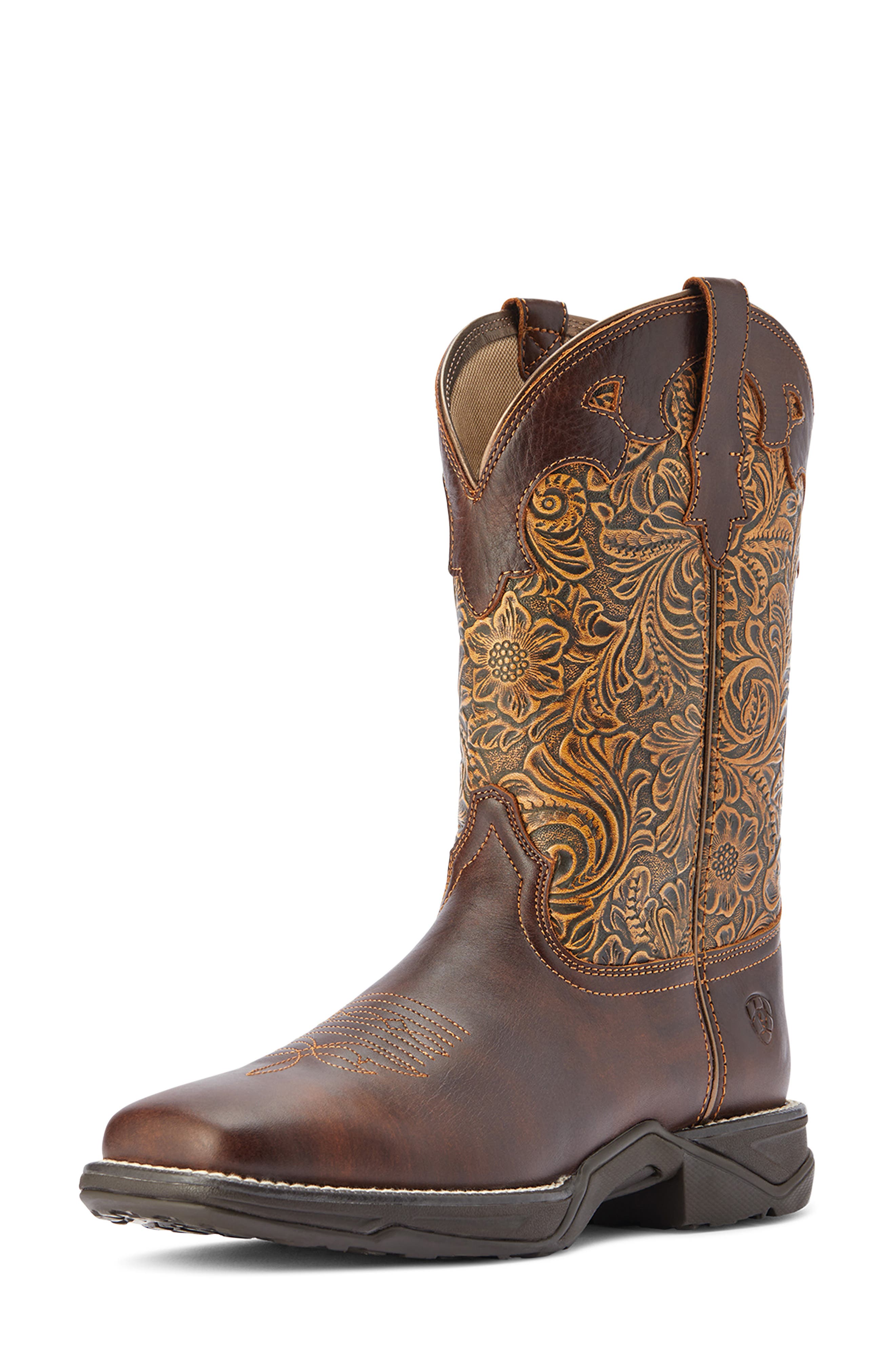 Ariat Anthem Savanna Rich Western Boot, Alternate, color, Brown