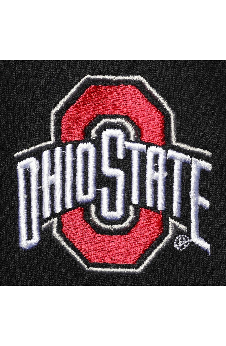 PROFILE Men's Black Ohio State Buckeyes Big & Tall Textured Raglan Quarter-Zip Jacket, Alternate, color, 