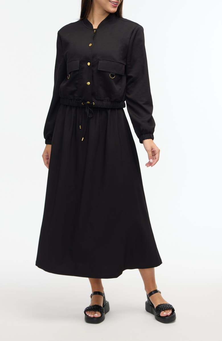 Ellen Tracy Cropped Bomber Jacket, Alternate, color, 