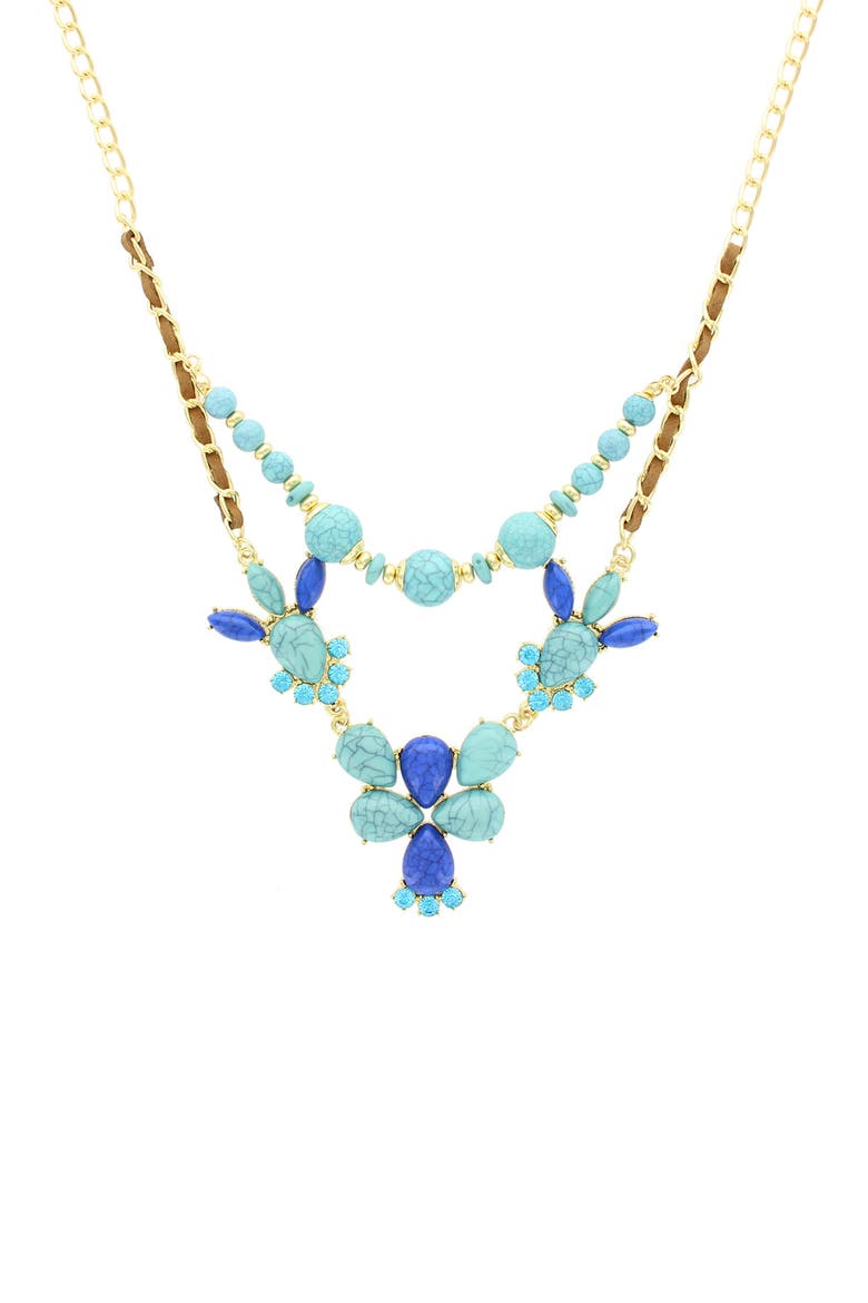 Nicolette Layer Necklace, Main, color, TURQUOISE