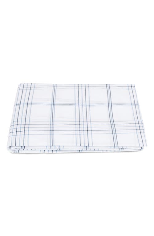 Matouk August Plaid 500 Thread Count Fitted Sheet
