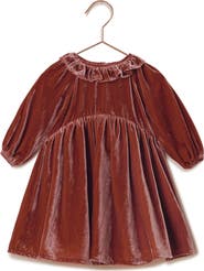 NORALEE Kids' Adeline Stretch Velvet Dress