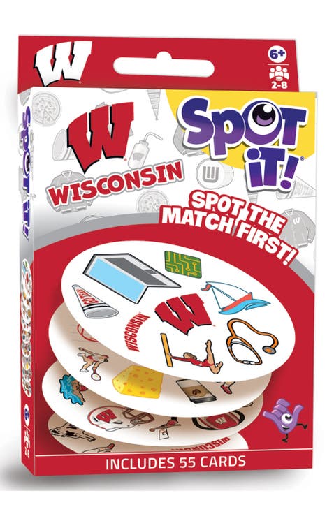 Wisconsin Badgers Spot It! Card Game