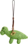 COACH Straw Dino Bag Charm