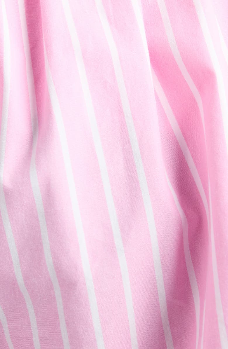 Balenciaga Stripe Cotton Poplin Boxer Shorts, Alternate, color, 5621 Pink/ White