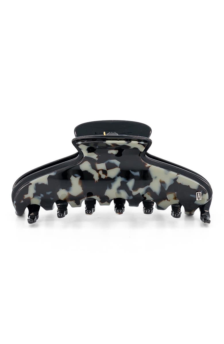 Alexandre de Paris Vincenne large acetate hair clip, Main, color, Grey