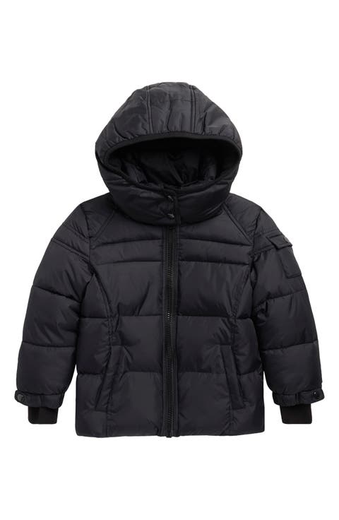 Kids' Downhill Matte Hooded Puffer Jacket