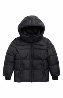Kids' Downhill Matte Hooded Puffer Jacket