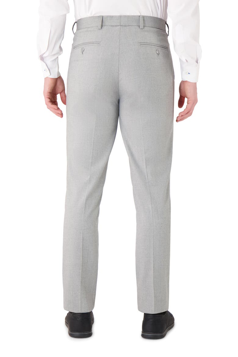 Sharkskin Dress Pants, Alternate, color, GREY