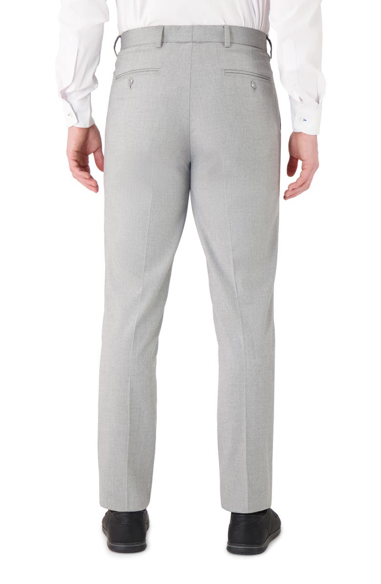 Victor Emmanuel Sharkskin Dress Pants, Alternate, color, Grey