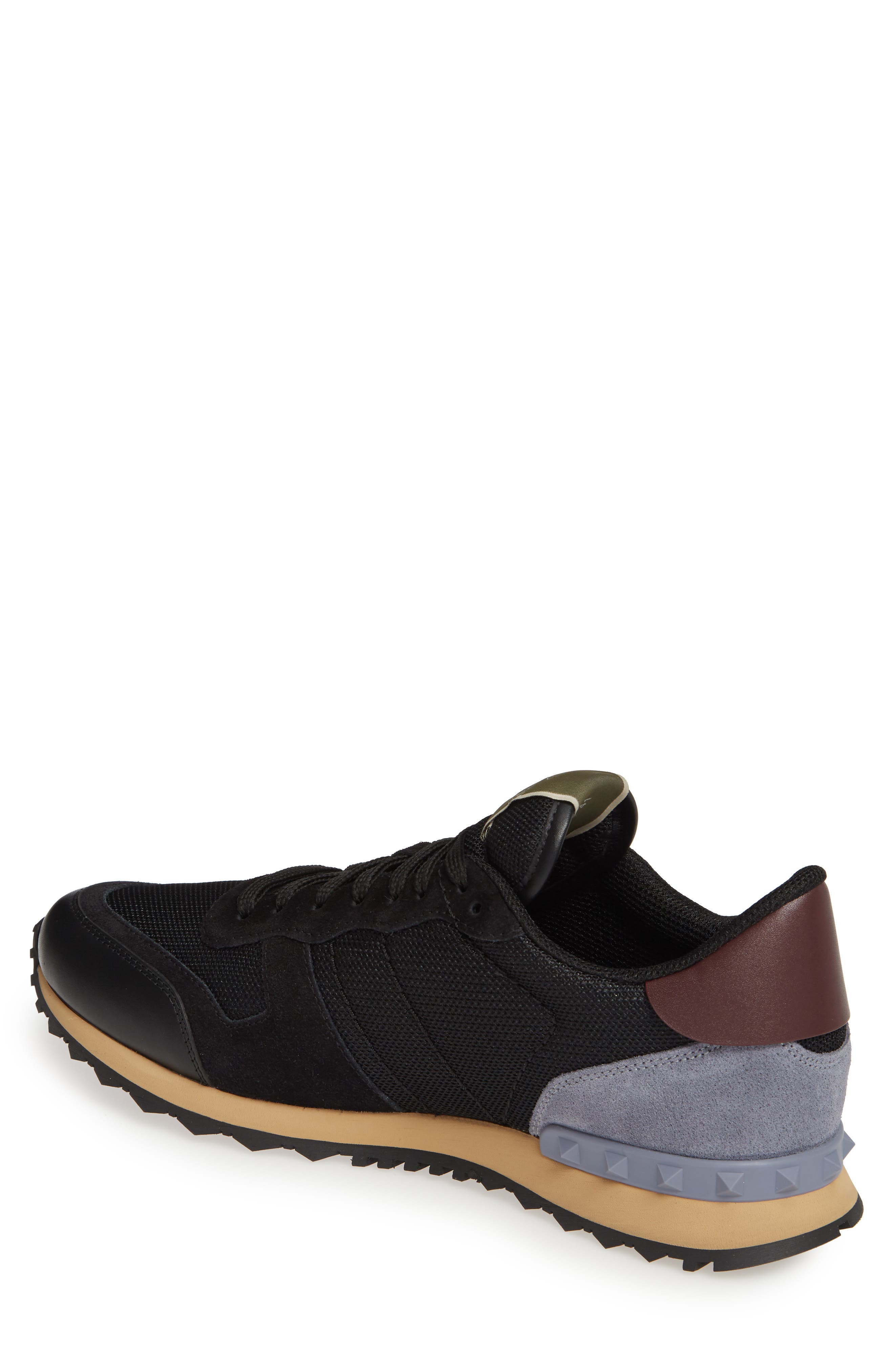 Valentino Garavani Nylon Rockrunner Sneaker, Alternate, color, 