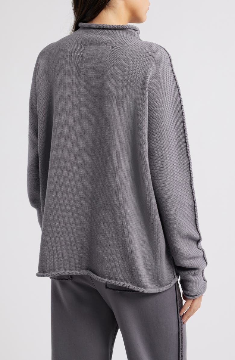 Frank & Eileen Monterey Stripe Cotton Funnel Neck Sweater, Alternate, color,