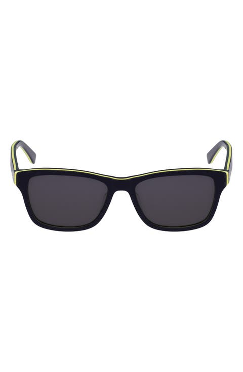 55mm Gradient Rectangular Sunglasses