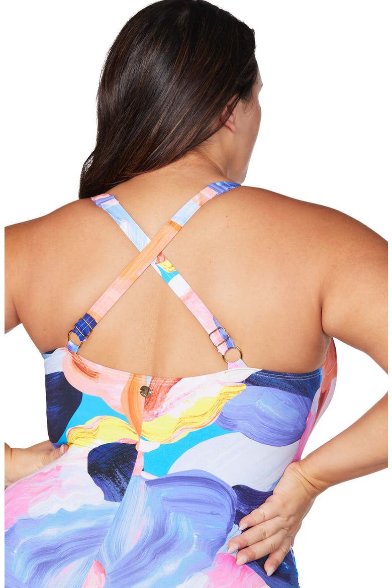 Arte a La Rue Monet D- & DD-Cup One-Piece Underwire Swimsuit, Alternate, color, PURPLE