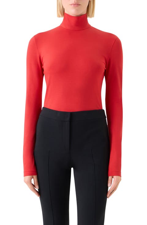 Mock Neck Long Sleeve Top