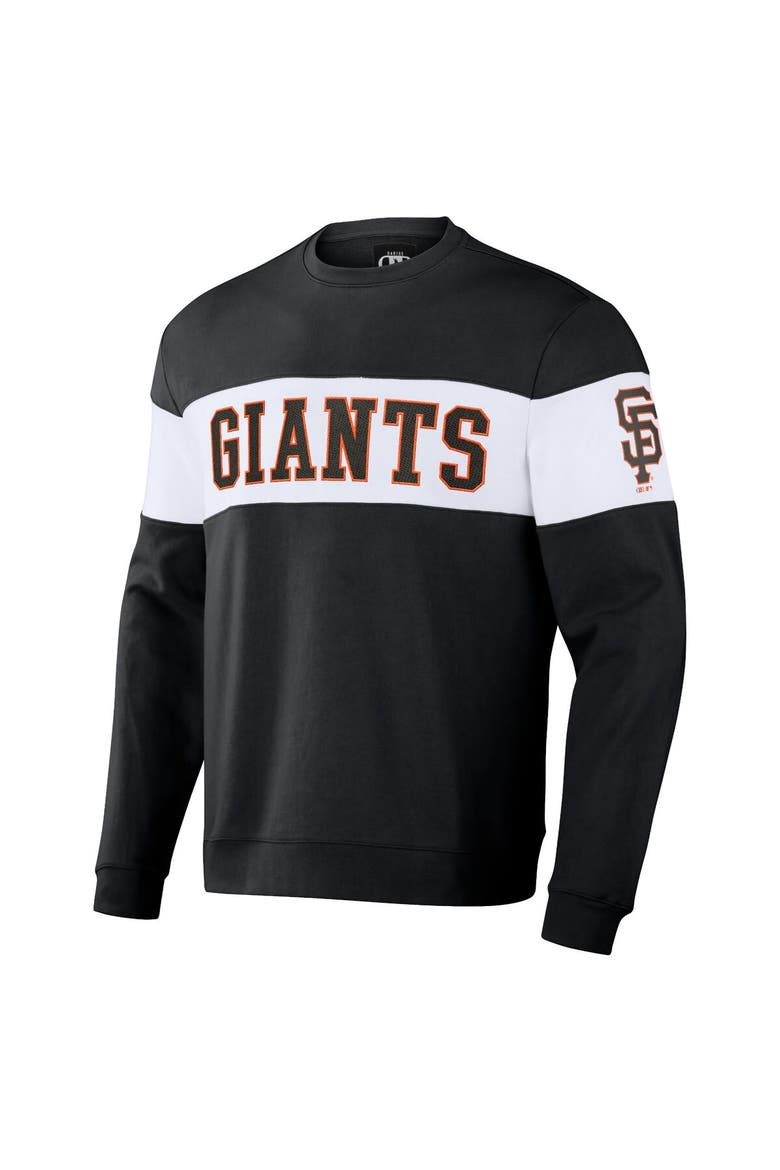 Men's Darius Rucker Collection by Fanatics Black San Francisco Giants Stripe Pullover Sweatshirt, Alternate, color, Black