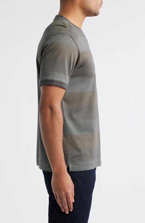 Robert Barakett Morning Lake Short Sleeve Crewneck T-shirt In Gray