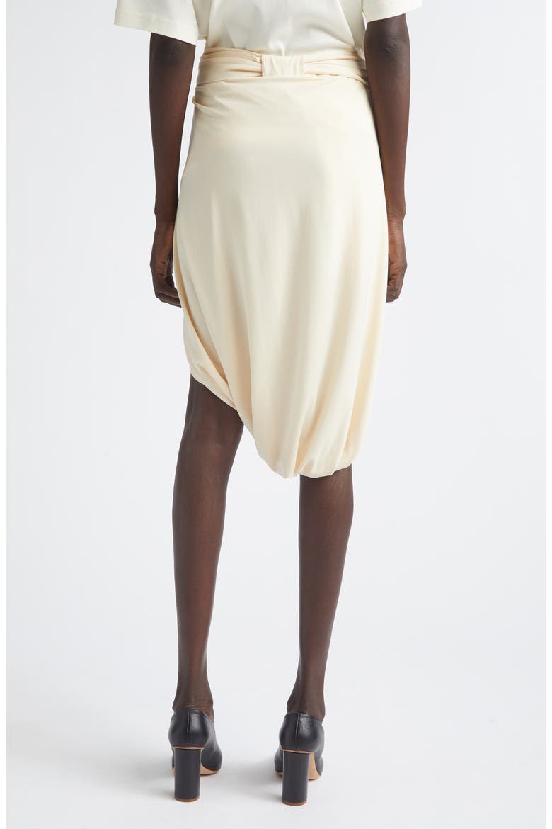 Draped Crepe Jersey Wrap Skirt, Alternate, color, CREAM