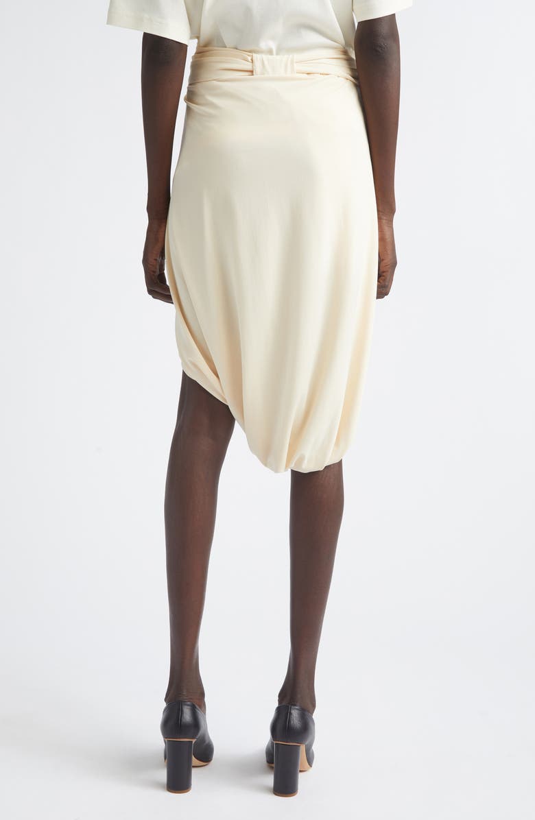 Lemaire Draped Crepe Jersey Wrap Skirt, Alternate, color, Cream