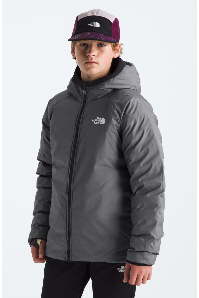 Kids' Perrito Reversible Water Repellent Jacket, Alternate, color, TNF BLACK SMOKED PEA