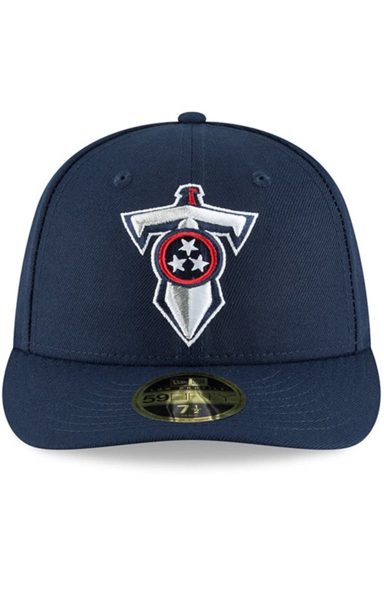 New Era Men's New Era Navy Tennessee Titans Alternate Logo Omaha Low Profile 59FIFTY Fitted Hat, Alternate, color, 