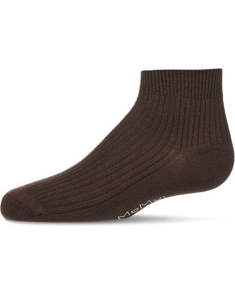 Thin Ribbed Kids Anklet Sock