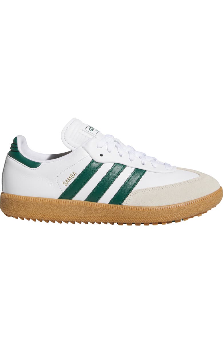 adidas Samba Lux Spikeless Golf Shoe, Alternate, color, Ftwwht/Cgr