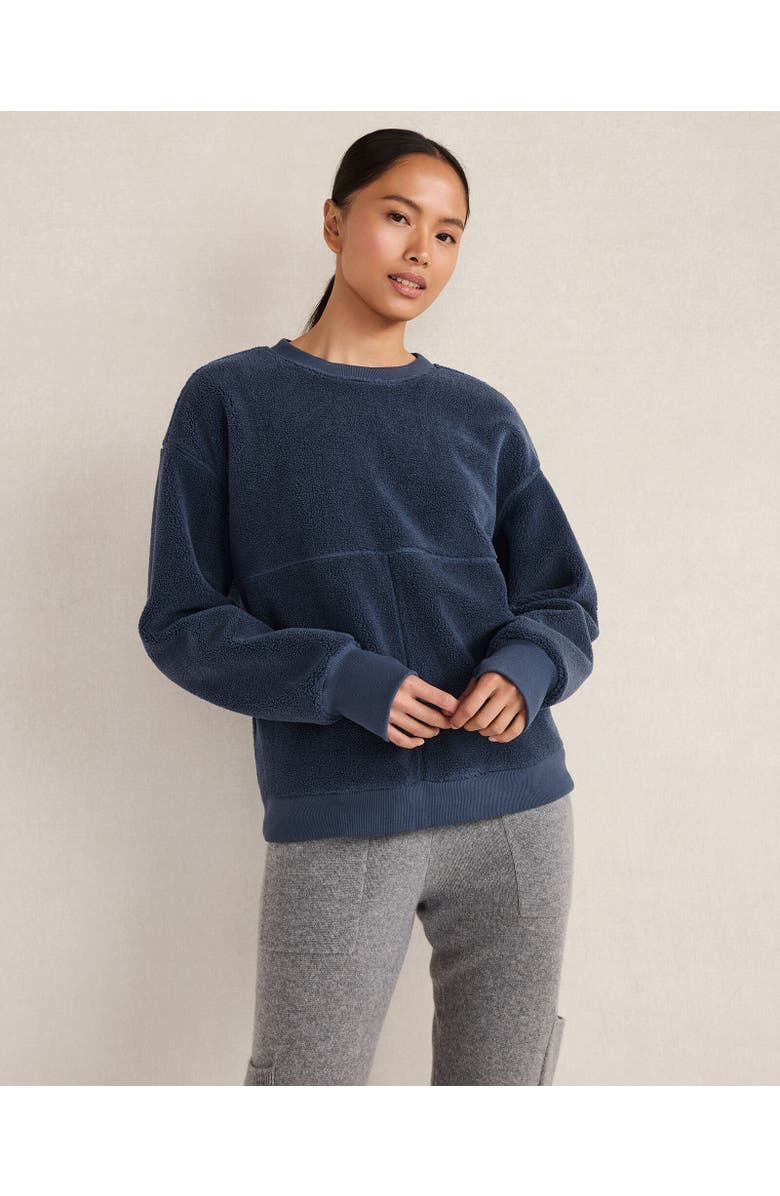 Haven Well Within Faux-Shearling Sweatshirt, Alternate, color, North Sea